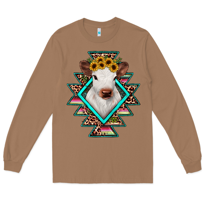 Heifer Cowhide Aztec Long Sleeve Tee by JahusDesignShop | Teevron