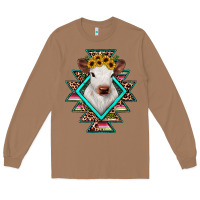 Toasted Coconut heifer cowhide aztec Long Sleeve Tee - JahusDesignShop