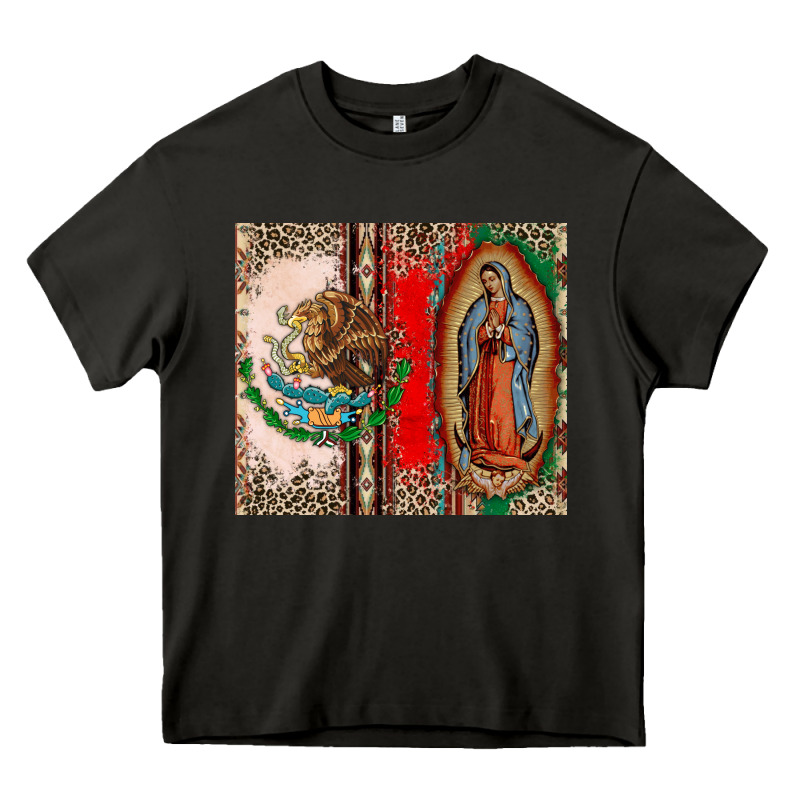 Virgin Mary Mexican Flag Heavy Core Tee by CTS Tumbler Store | Teevron
