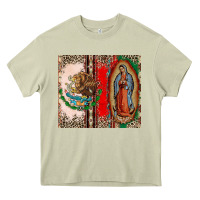 Mossy Virgin Mary Mexican Flag Heavy Core Tee - CTS Tumbler Store