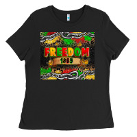 Black juneteenth freedom 1865 Ladies Tee - Zillion Design Studio