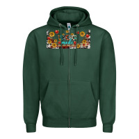 Sports Green teacher mode libbey glass Zipper Hoodie - BundleAndBundleShop