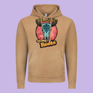 Blame It All On My Roots White Vintage Hoodie Designed By Jahusdesignshop