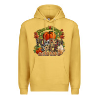 Antique Gold Stressed blessed pumpkin spice obsessed Fall Premium Hoodie - NancyCooperArtShop