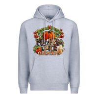 Heather Grey Stressed blessed pumpkin spice obsessed Fall Premium Hoodie - NancyCooperArtShop