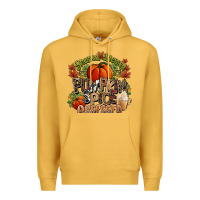 Mustard Stressed blessed pumpkin spice obsessed Fall Premium Hoodie - NancyCooperArtShop