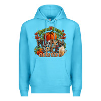 Ocean Blue Stressed blessed pumpkin spice obsessed Fall Premium Hoodie - NancyCooperArtShop