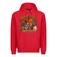 Red Stressed blessed pumpkin spice obsessed Fall Premium Hoodie - NancyCooperArtShop