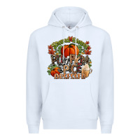 White Stressed blessed pumpkin spice obsessed Fall Premium Hoodie - NancyCooperArtShop