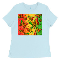 Baby Blue juneteenth butterfly Ladies Tee - Zillion Design Studio