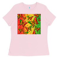 Bubblegum Pink juneteenth butterfly Ladies Tee - Zillion Design Studio