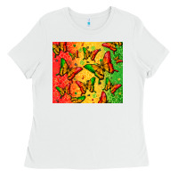 White juneteenth butterfly Ladies Tee - Zillion Design Studio