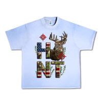 Grape Ice Deer Hunting Usa Flag Urban Heavy Tee - LillyAllenDesigns