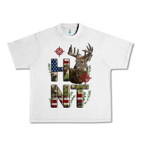 Lunar Rock Deer Hunting Usa Flag Urban Heavy Tee - LillyAllenDesigns