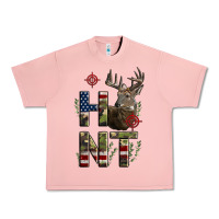Salmon Deer Hunting Usa Flag Urban Heavy Tee - LillyAllenDesigns
