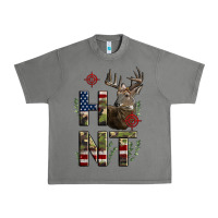 Tornado Deer Hunting Usa Flag Urban Heavy Tee - LillyAllenDesigns