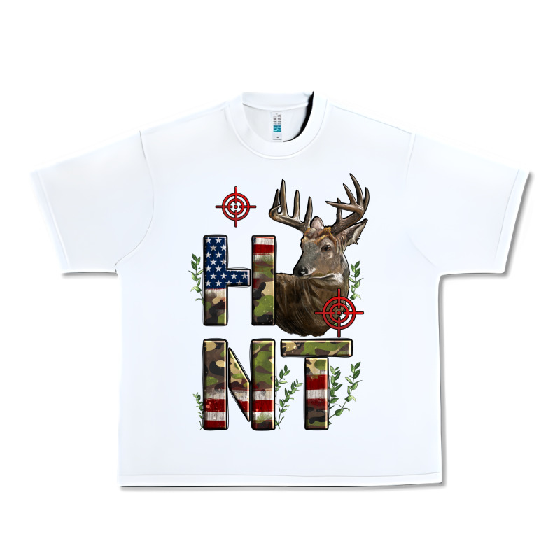 Deer Hunting Usa Flag Urban Heavy Tee by LillyAllenDesigns | Teevron