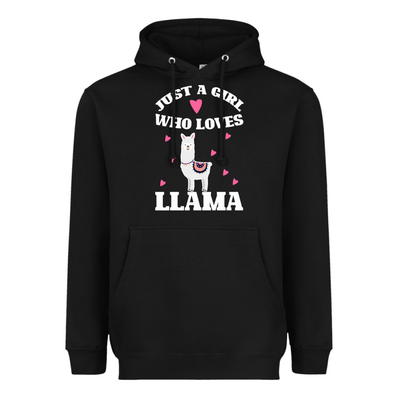 Llama Just A Girl Who Loves Llamas Heavyweight Hoodie by Bettercallsaul | Teevron