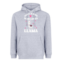 Heather Grey Llama Just A Girl Who Loves Llamas Heavyweight Hoodie - Bettercallsaul