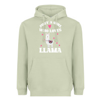 Matcha Llama Just A Girl Who Loves Llamas Heavyweight Hoodie - Bettercallsaul