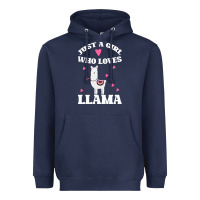 Navy Llama Just A Girl Who Loves Llamas Heavyweight Hoodie - Bettercallsaul