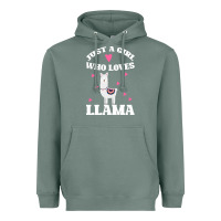 Sage Llama Just A Girl Who Loves Llamas Heavyweight Hoodie - Bettercallsaul