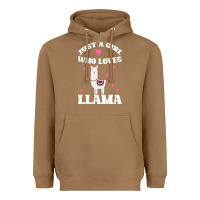 Toasted Coconut Llama Just A Girl Who Loves Llamas Heavyweight Hoodie - Bettercallsaul