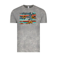 Cloud Rock serape cowhide sunflower background Vintage Tee - AdoDesignShop
