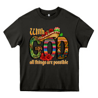 Asphalt with god all things are possible Heavy Core Tee - CTS Tumbler Store