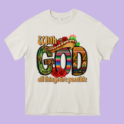 With God All Things Are Possible Heavy Core Tee Designed By Cts Tumbler Store