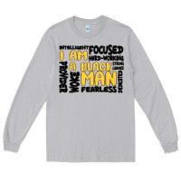 Moon Dust i am a black man Long Sleeve Tee - MaliasSmallBusiness