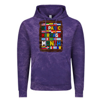 Cloud Purple hispanic haritage month flags with background Vintage Hoodie - BundleAndBundleShop