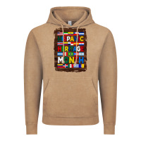 Vintage Coffee hispanic haritage month flags with background Vintage Hoodie - BundleAndBundleShop
