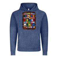 Vintage Denim hispanic haritage month flags with background Vintage Hoodie - BundleAndBundleShop