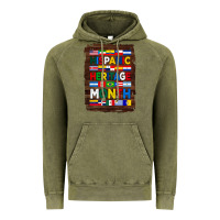 Vintage Olive hispanic haritage month flags with background Vintage Hoodie - BundleAndBundleShop