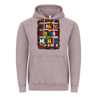 Vintage Zinc hispanic haritage month flags with background Vintage Hoodie - BundleAndBundleShop