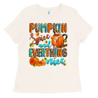 Pumpkin Spice And Everthing Nice Ladies Tee | Teevron
