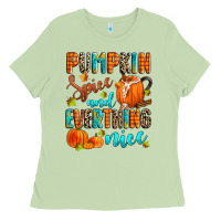 Matcha pumpkin spice and everthing nice Ladies Tee - Zillion Design Studio