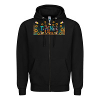 Black teacher vibes libbey glass Zipper Hoodie - BundleAndBundleShop