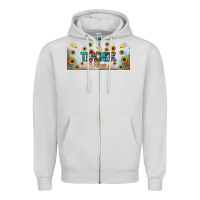 Dove Grey teacher vibes libbey glass Zipper Hoodie - BundleAndBundleShop