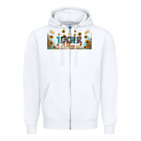 White teacher vibes libbey glass Zipper Hoodie - BundleAndBundleShop
