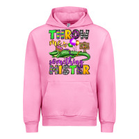 Fuchsia Pink throw me something mister mardi gras olivia Urban Hoodie - OliviaCreatesArt
