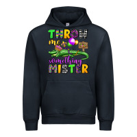 Navy throw me something mister mardi gras olivia Urban Hoodie - OliviaCreatesArt