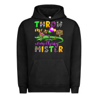 Pigment Black throw me something mister mardi gras olivia Urban Hoodie - OliviaCreatesArt