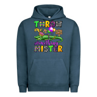Pigment Midnight Navy throw me something mister mardi gras olivia Urban Hoodie - OliviaCreatesArt