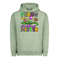 Pigment Oil Green throw me something mister mardi gras olivia Urban Hoodie - OliviaCreatesArt