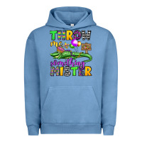 Pigment Pebble Blue throw me something mister mardi gras olivia Urban Hoodie - OliviaCreatesArt