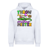 White throw me something mister mardi gras olivia Urban Hoodie - OliviaCreatesArt