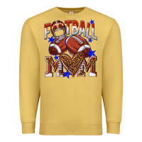 Antique Gold American Football Mom Premium Sweatshirt - NancyCooperArtShop