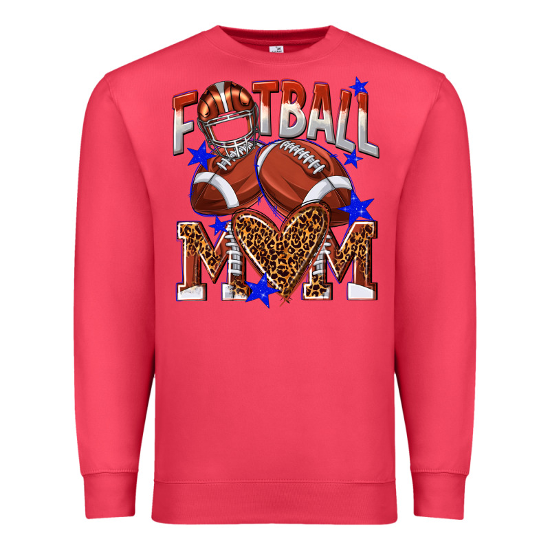 American Football Mom Premium Sweatshirt by NancyCooperArtShop | Teevron